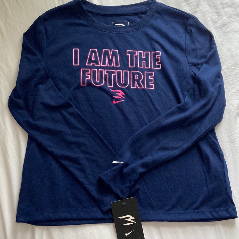 girls long sleeve nike tee NWT